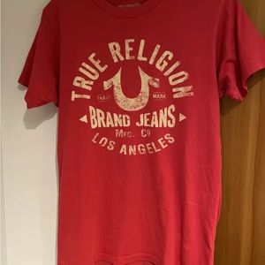 True Religion Red Men's S/P T-Shirt World Tour